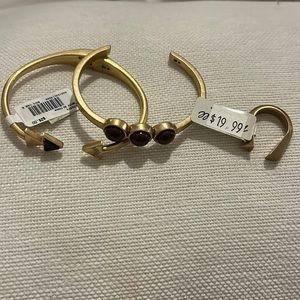 Madewell bracelets and ring